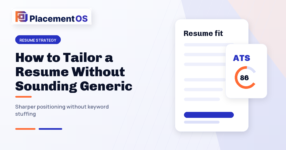 How to Tailor a Resume Without Sounding Generic